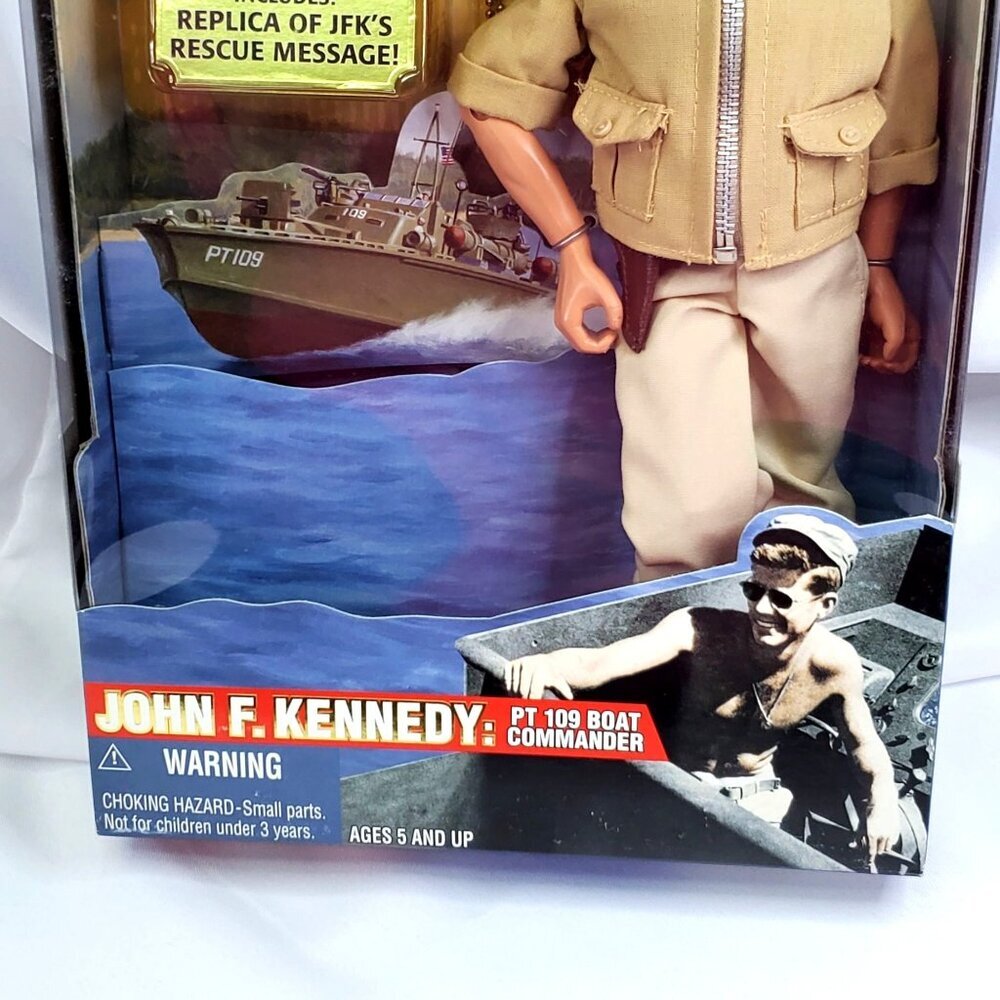 VTG G.I. Joe John F. Kennedy PT 109 Boat Commander Action Figure New In Box - Picture 4 of 8